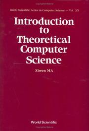 Cover of: Introduction to theoretical computer science by Hsi-wen Ma