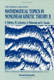 Cover of: Mathematical topics in nonlinear kinetic theory II
