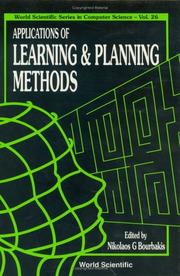 Cover of: Applications of learning & planning methods