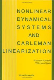 Cover of: Nonlinear dynamical systems and Carleman linearization