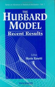 Cover of: The Hubbard Model (Series on Advances in Statistical Mechanics)