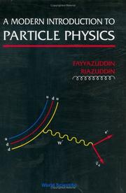 Cover of: A Modern Introduction to Particle Physics