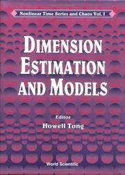 Cover of: Dimension estimation and models