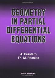 Cover of: Geometry in partial differential equations