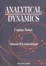 Cover of: Analytical dynamics | Samuel D. Lindenbaum