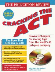 Cover of: Cracking the ACT with Sample Tests on CD-ROM 1998-99 Edition
