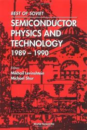 Cover of: Best of Soviet semiconductor physics and technology, 1989-1990
