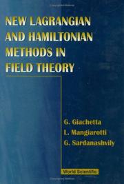 Cover of: New Lagrangian and Hamiltonian methods in field theory