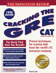 Cover of: Cracking the GRE CAT