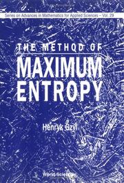 Cover of: The method of maximum entropy by Henryk Gzyl