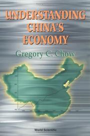 Cover of: Understanding China's economy