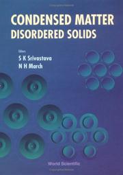 Cover of: Condensed matter