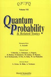 Cover of: Quantum Probability & Related Topics