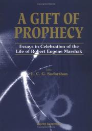 Cover of: A Gift of Prophecy | E. C. G. Sudarshan