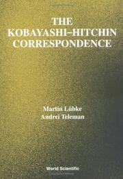 Cover of: The Kobayashi-Hitchin correspondence by Martin Lübke