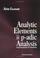 Cover of: Analytic elements in p-adic analysis