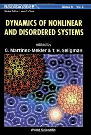 Cover of: Dynamics of nonlinear and disordered systems