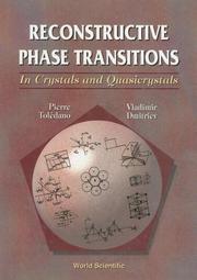 Cover of: Reconstructive phase transitions | Pierre ToleМЃdano