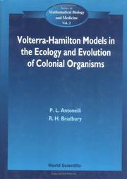 Volterra-Hamilton models in the ecology and evolution of colonial organisms by Peter L. Antonelli