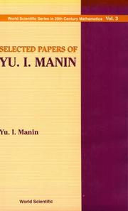 Cover of: Selected papers of Yu. I. Manin