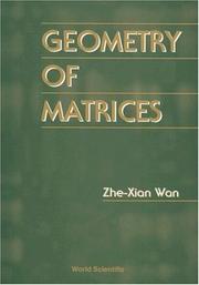 Cover of: Geometry of matrices: in memory of Professor L.K. Hua (1910-1985)