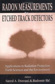 Cover of: Radon measurements by etched track detectors: applications in radiation protection, earth sciences, and the environment