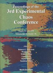 Cover of: Proceedings of the 3rd Experimental Chaos Conference: August 21-23, Edinburgh, Scotland, UK