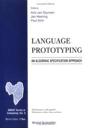 Cover of: Language prototyping: an algebraic specification approach