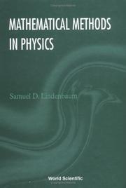Cover of: Mathematical methods in physics