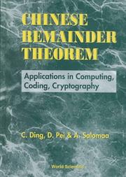 Cover of: Chinese remainder theorem | C. Ding