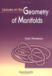 Cover of: Lectures on the geometry of manifolds