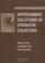 Cover of: Approximate solutions of operator equations