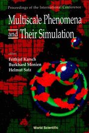 Cover of: Multiscale phenomenon and their simulation: proceedings of the international conference, Bielefeld, Germany, 30 September-4 October, 1996