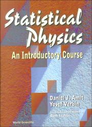 Cover of: Statistical Physics:  An Introductory Course