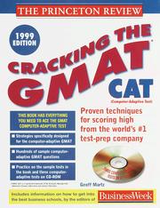Cover of: Cracking the GMAT CAT w by Princeton Review