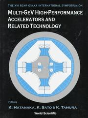 Cover of: The XVI Rcnp International Symposium on Multi-Gev High-Performance Accelerators and Related Technology: Osaka, 12-14 March 1997