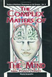 Cover of: The complex matters of the mind