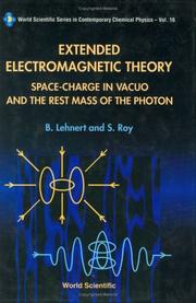 Cover of: Extended Electromagnetic Theory by B. Lehnert, S. Roy