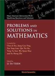 Cover of: Problems and solutions in mathematics