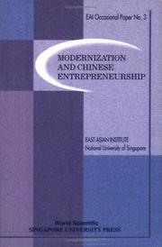 Cover of: Modernization and Chinese entrepreneurship