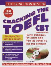 Cover of: Cracking the TOEFL CATwith Sample Tests on CD-ROM