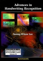 Cover of: Advances in Handwriting Recognition (Series in Machine Perception and Artificial Intelligence)