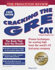Cover of: Cracking the GRE CAT | Karen Lurie