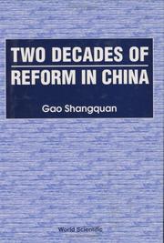 Cover of: Two Decades of Reform in China
