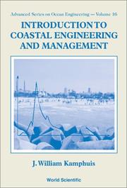 Cover of: Introduction to coastal engineering and management by J. W. Kamphuis
