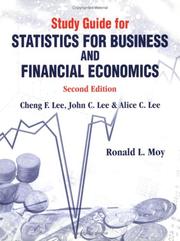 Cover of: Study Guide for Statistics for Business & Financial Economics