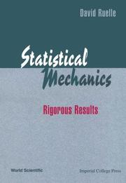 Statistical mechanics by David Ruelle