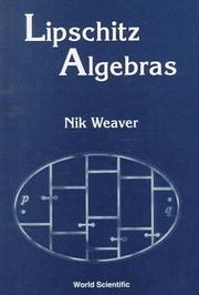 Cover of: Lipschitz Algebras