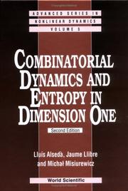 Cover of: Combinatorial dynamics and entropy in dimension one