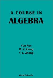 Cover of: A Course in Algebra